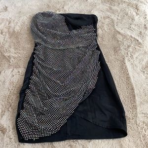 Black mini dress